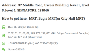 Address of the IELTS training Center singapore